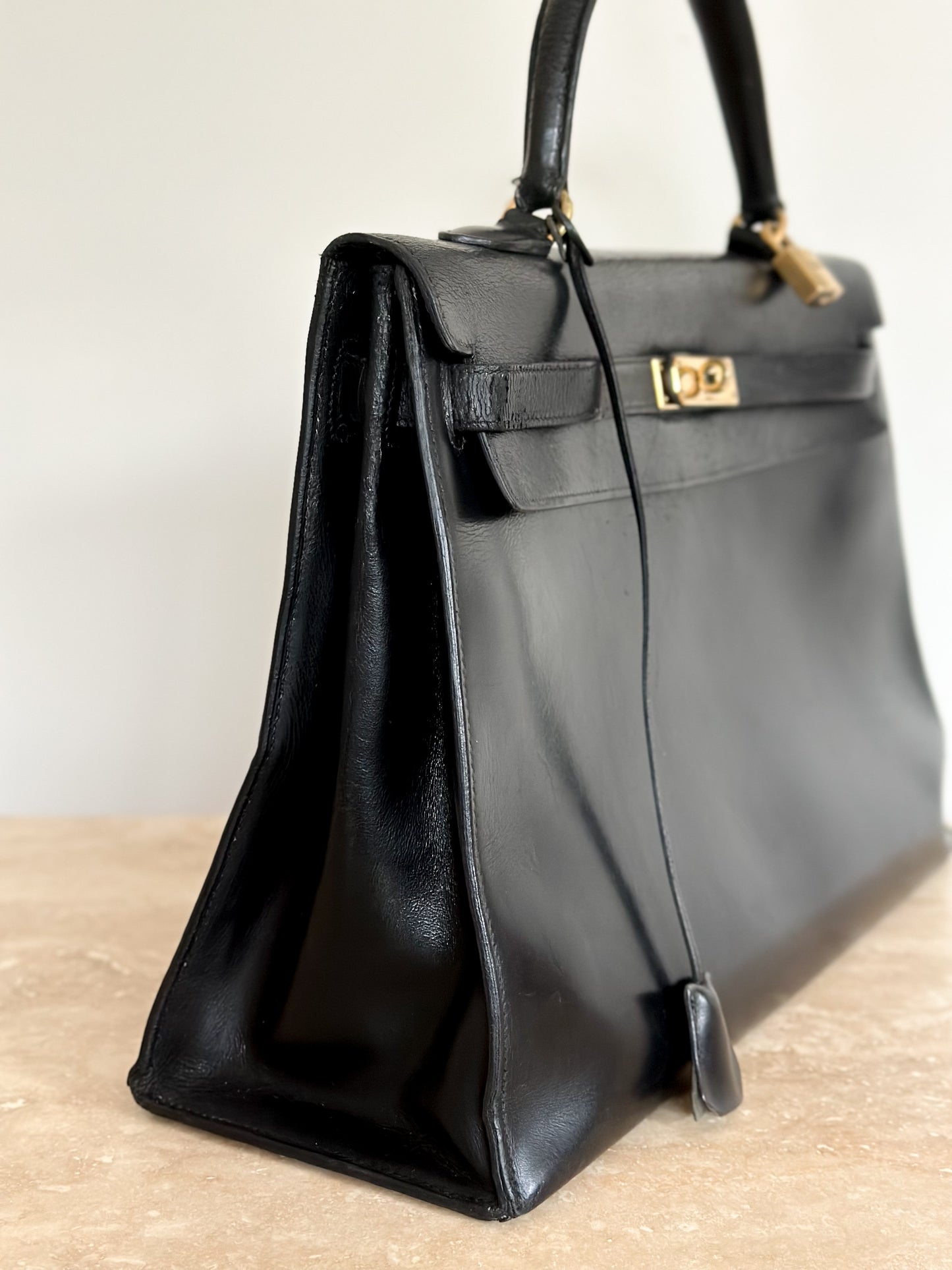 SAC HERMES Kelly sellier vintage