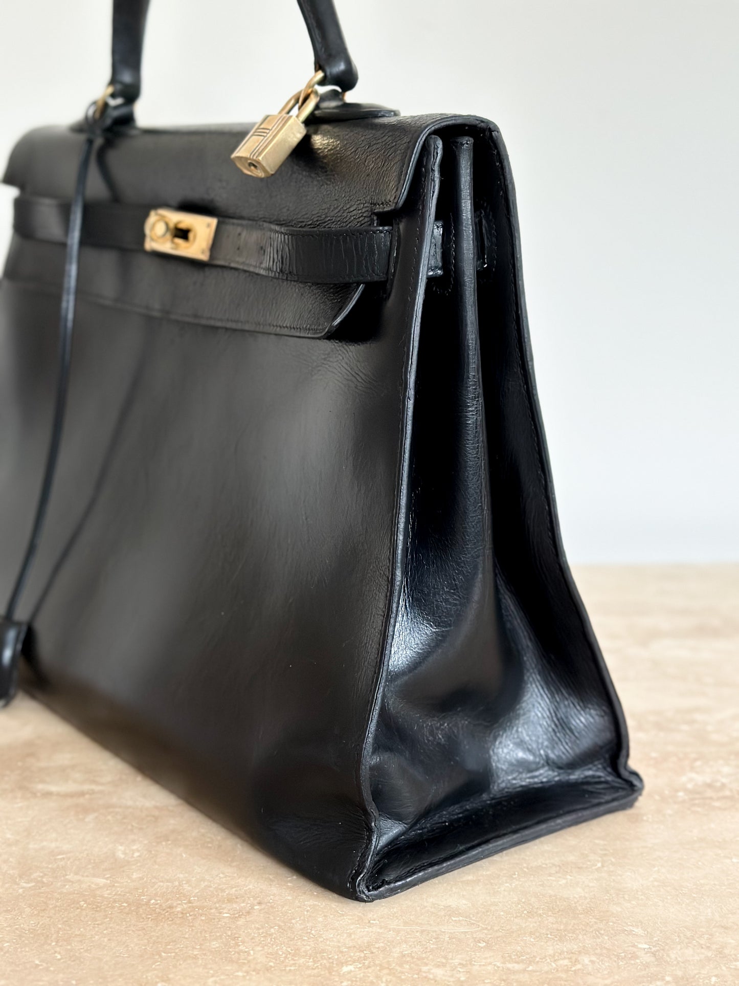 SAC HERMES Kelly sellier vintage